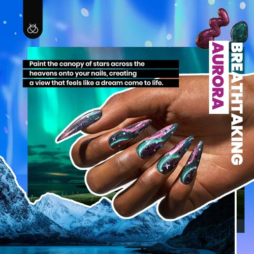 Miniatura 19 de Beetles - Kit de esmalte de uñas de gel con luz UV – 80 piezas de encantamiento de color, kit de uñas de gel de 55 colores con capa base de todo