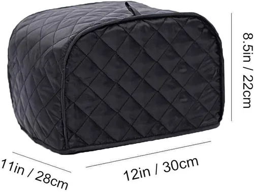 Miniatura 2 de Tostadora Aparato Cubierta de Poliéster Pan Tostadora Cubierta de Bakeware Protector de Polvo y Huellas Dactilares Protección Cuatro Rebanadas