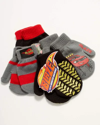 Miniatura 6 de Nickelodeon Paquete de 4 manoplas o guantes para niños Paw Patrol y Blaze (niñosniños pequeños)
