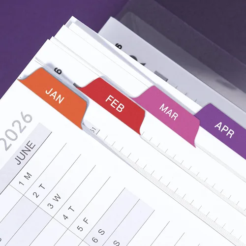 Miniatura 9 de Agenda semanal 2026, agenda diaria por hora 2026, enero de 2026 a diciembre de 2026, libro de citas de 9 x 11 pulgadas, pestañas mensuales