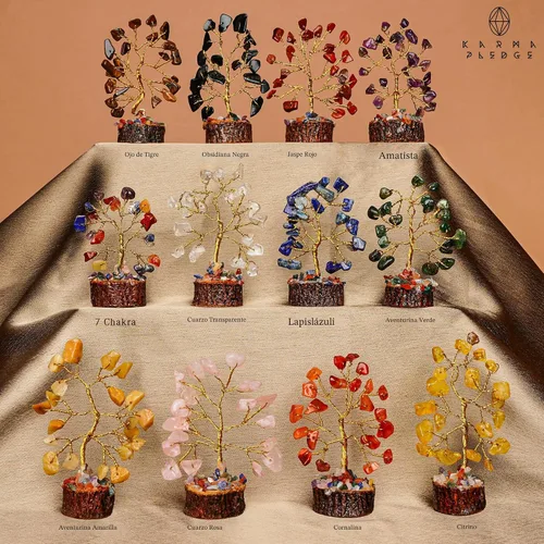 Miniatura 2 de Conjunto de árbol de cristal de 12 regalos únicos de cumpleaños para mujeres, hermana, mamá, decoración de oficina en el hogar, decoración de Juego