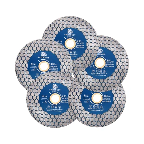 Miniatura 9 de Rueda de corte de granito de diamante de 4 pulgadas, amoladora angular soldada al vacío de 4.134 in, hoja de diamante para cortar porcelana