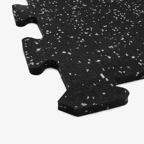 Miniatura 6 de Baldosa de goma IncStores robusta de 8mm, (baldosas de 58x58cm/kit de piezas para el suelo) tatami de gimnasio de goma entrelazado, para suelos