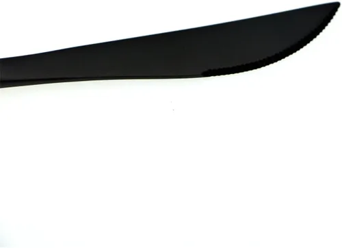 Miniatura 8 de JASHII 18/10 mate negro cubiertos de acero inoxidable 5 piezas Set, cuchillo tenedor ensalada tenedor postre cuchara de la cena, servicio de 1, lujo