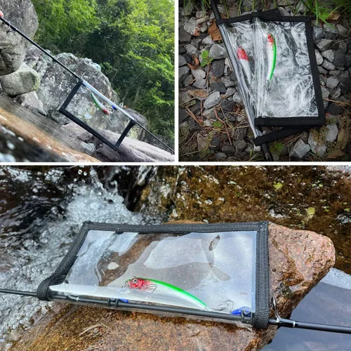 Miniatura 5 de Envolturas para señuelos de pesca, 12 piezas transparentes de PVC para señuelos de pesca, protegen a niños, mascotas y pescadores, seguro de 6