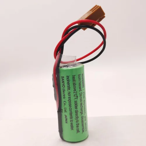 Miniatura 3 de 4 unids CR17450SE-R / A98L-0031-0012 3V 2500mah PLC batería con enchufe para FANUC PLC batería