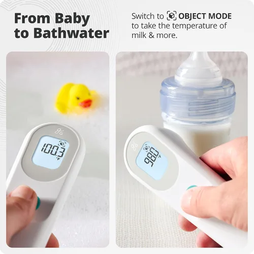 Miniatura 3 de Greater Goods Termómetro digital infrarrojo sin contacto para adultos, niños y bebés, termómetro de frente con agarre ergonómico, alarma de fiebre