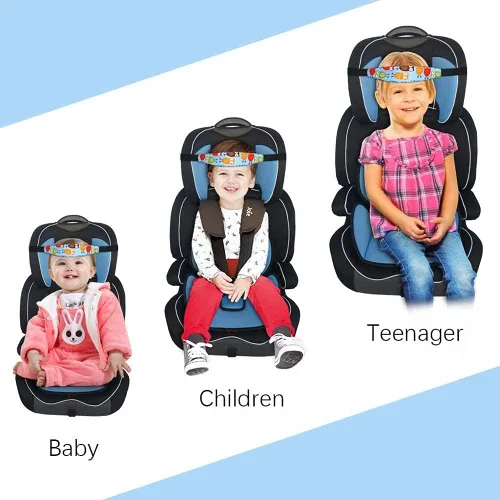 Miniatura 4 de ZYNQACC 2 piezas de soporte para la cabeza de asiento de automóvil para bebé, asiento de seguridad para niños, correa de posicionamiento para dormir