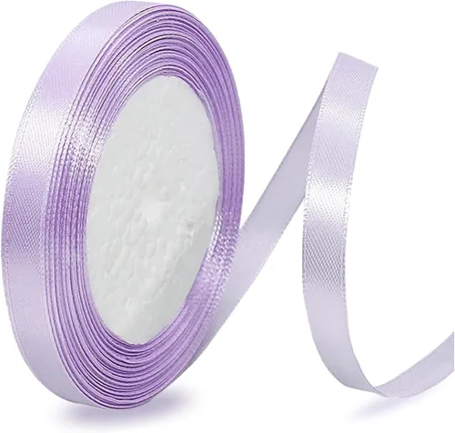 Miniatura 101 de Cinta de satén beige de 1 pulgada x 25 yardas, cinta de tela de color sólido para envoltura de regalos, manualidades, fabricación de lazos