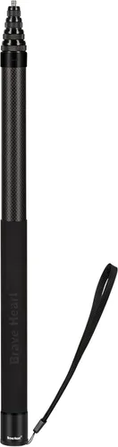 Palo selfie extendido invisible de fibra de carbono de 9.8 ft para Insta360 X5 X4 X3 X2 ONE R RS, para GoPro Max (negro)