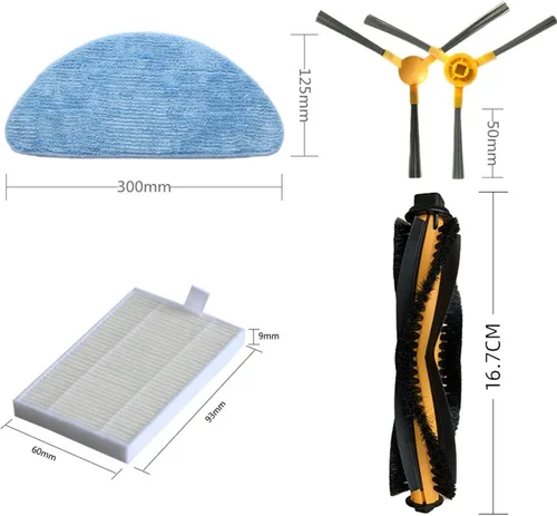 Miniatura 7 de 10 unids filtros piezas de repuesto accesorios aptos para Proscenic 800T 820S robot aspirador HEPA filtros