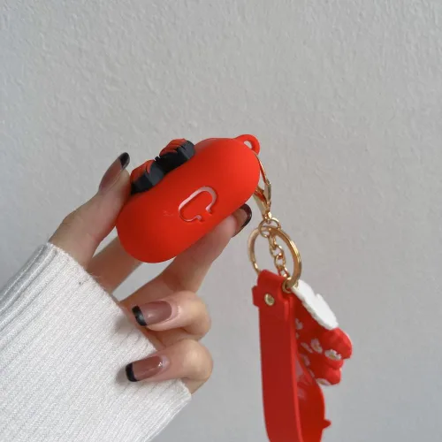 Miniatura 6 de Funda compatible con Airpods de 3ª generación 2021, bonita funda de silicona líquida de dibujos animados de mariposa 3D para niños y adolescentes