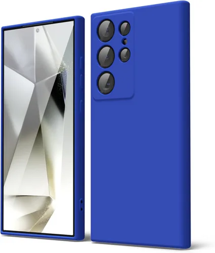Miniatura 477 de oakxco Funda para teléfono Samsung Galaxy S21 Ultra con agarre de silicona líquida, bonita funda delgada y delgada de goma suave de TPU lisa