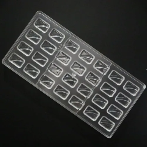Miniatura 4 de Molde de policarbonato para chocolate, molde de caramelo DIY, molde de plástico duro transparente para hornear, herramientas de pastelería
