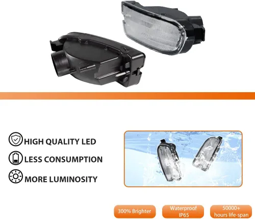 Miniatura 2 de ADIIL Lente transparente LED parachoques delantero señal lateral carcasa de luz para 1999-2001 Subaru Impreza marcador lateral esquina