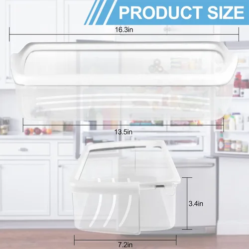 Miniatura 3 de 2 PAQUETES W10321304 Estante para puerta de refrigerador de AMI PARTS Compatible con la estantería de refrigerador Whirl-pool reemplazo WRS325FDAM02