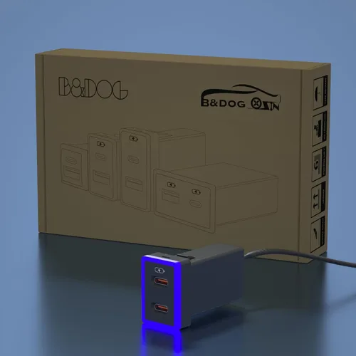 Miniatura 8 de B&DOG XSIN Cargador de coche para Toyota USB C cargador de doble puerto PD 3.0 tipo C carga rápida con espectáculo de luz LED, compatible