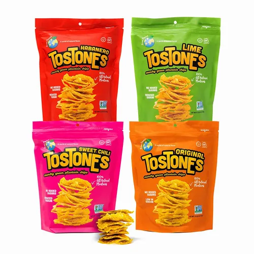 Miniatura 12 de TOSTONES, plátanos verdes, bolsa resellable, chips crujientes, plátanos, aceite de palma y sal, 3.53 onzas por unidad, 3.53 onzas por unidad, sabor