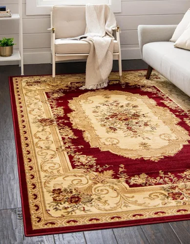Miniatura 53 de Unique Loom Versailles Collection - Alfombra tradicional clásica con motivo floral, colección Versailles