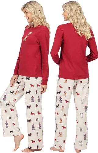 Miniatura 2 de PajamaGram - Conjunto de pijama de franela para mujer