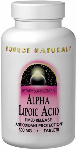 Source Naturals Ácido alfa lipoico 300 mg apoya el metabolismo saludable del azúcar, la función hepática y la generación de energía - 30 cápsulas