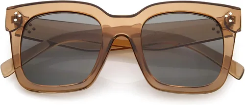 Miniatura 16 de zeroUV - Gafas de sol cuadradas retro de moda de gran tamaño para mujer estilo vintage 1.969 pulgadas