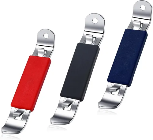 Miniatura 20 de 3 Piezas Abrebotellas Magnéticos Abridor de Latas Abridor de Cerveza Clásico Acero Inoxidable Abrebotellas Pequeño Perforador de Latas con Imán