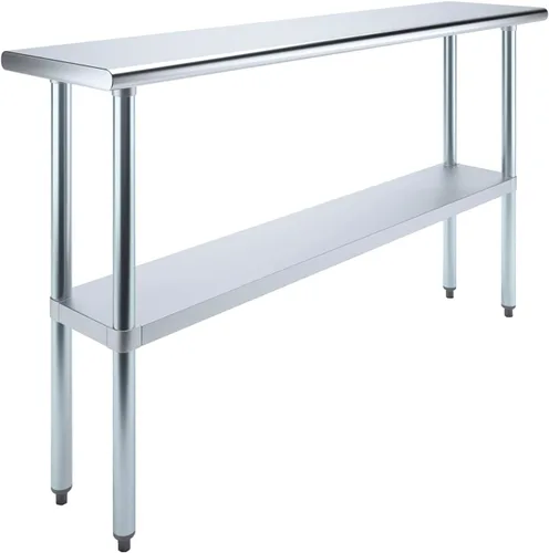 Miniatura 21 de Mesa de trabajo de acero inoxidable, mesa de metal