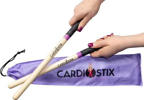 Miniatura 8 de CardioStix Baquetas cardiovasculares de madera de nogal americano de alta calidad de 8 onzas (1 par que elijas) Para batería, fitness, clase Negro