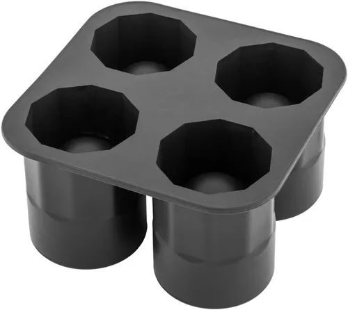 Miniatura 2 de Restaurantware Bandeja de vidrio para chupitos de hielo de 1.75 pulgadas - Hace 4 vasos de chupito: perfecto para barras comerciales o uso doméstico