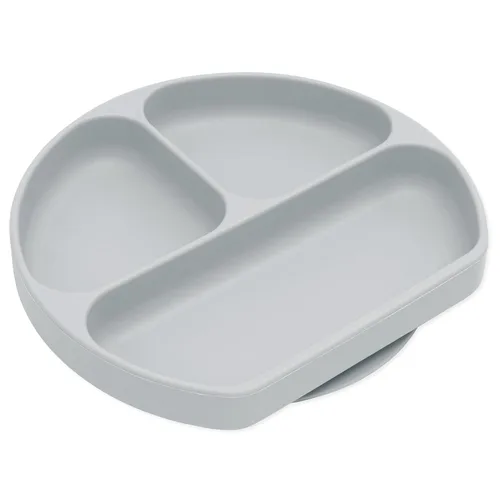 Miniatura 20 de Bumkins Plato de silicona con agarre, plato de succión dividido, plato para bebé o niño pequeño, sin BPA, apto para microondas y lavavajillas