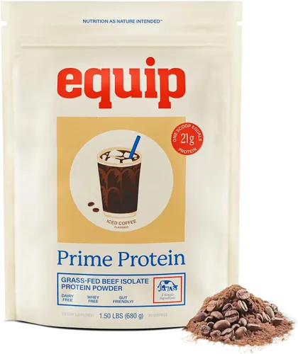 Miniatura 13 de Equip Foods - Polvo de proteína limpia de carne de res alimentada con pasto, apto para dieta carnívora, paleo y keto, sin gluten ni lácteos, 30