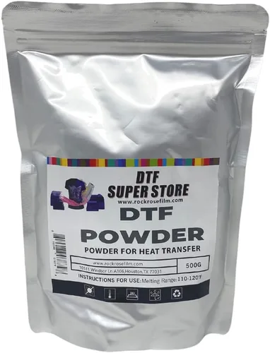 Miniatura 4 de RockRose DTF - Adhesivo termofusible blanco de 4.4 lbs/4.4 libras, polvo de transferencia DTF sin aglomeración para sublimación, compatible