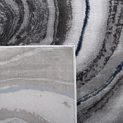 Miniatura 14 de SAFAVIEH Craft Collection - Alfombra decorativa, 2'3" x 4', azul y gris, diseño abstracto moderno, no desprende pelusa y de fácil cuidado, ideal