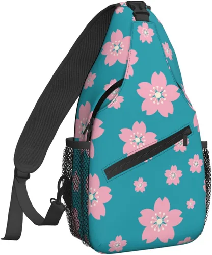 NiuKom Mochila cruzada para el pecho, bolsa cruzada para el hombro, gimnasio, ciclismo, viajes, senderismo, para mujeres y hombres, Primavera de