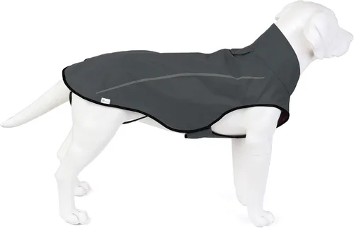 Miniatura 11 de Mile High Life Impermeable para perro, Chaqueta de lluvia reflectante impermeable ajustable para perros pequeños, medianos y grandes, abrigo