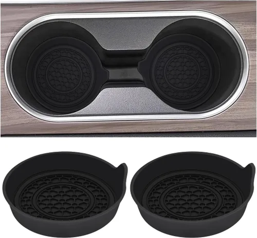 Mandark – Portavasos para automóvil, 2.75 pulgadas, antideslizante, inserto para portavasos, tapetes para vehículos, resistente al polvo,