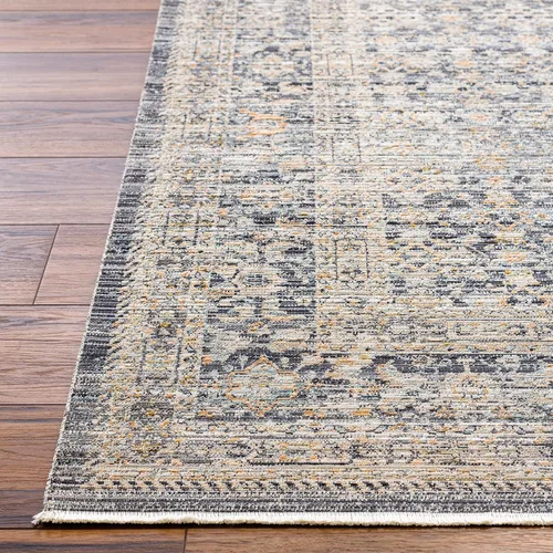 Miniatura 2 de Livabliss x Becki Owens Margaret Alfombra de Pasillo Vintage Lavable para Exteriores, 2'7" x 7'3", Gris/Carbón, (7' y menos)