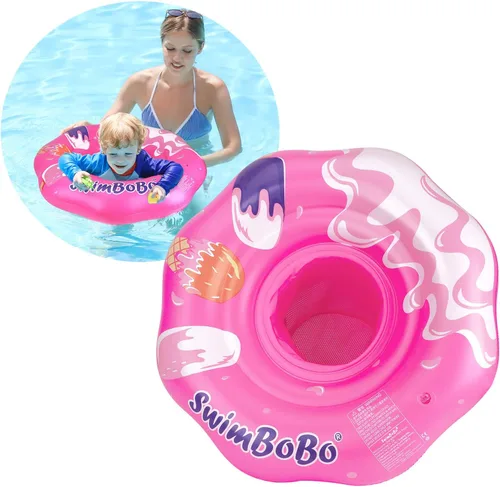 Miniatura 11 de Flotador inflable de natación para bebé con asiento de seguridad, juguetes divertidos para piscina para niños de 6 a 36 meses