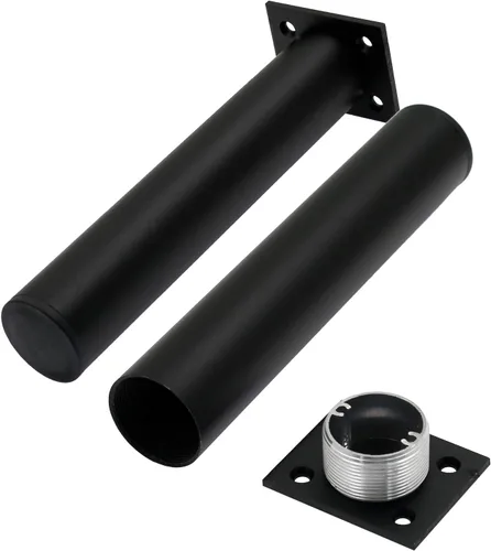 Miniatura 2 de Paquete de 4 patas ajustables redondas para muebles de 1.5 pulgadas de diámetro de aleación de aluminio gruesa para sofá, estantes para mesa