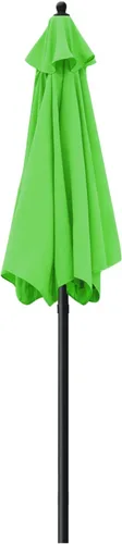 Miniatura 6 de Sunnyglade - Sombrilla para patio, 7.5 pies, con botón de inclinación, manivela, 6 varillas Verde hierba