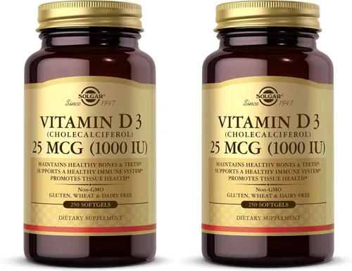 Miniatura 8 de Solgar - Vitamina D3 (colecalciferol) 25 MCG (1000 UI), 250 cápsulas blandas - Ayuda a mantener huesos y dientes sanos - Apoyo al sistema