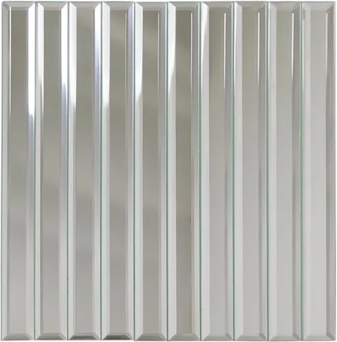 Miniatura 8 de 80 azulejos de espejo biselado, azulejos de cristal cuadrados plateados de 3 pulgadas para cocina, salpicadero de baño, pared de ducha, 5 pies