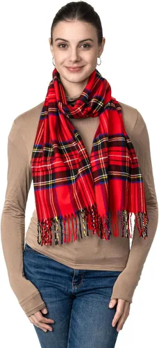 Miniatura 13 de Bufanda de invierno Achillea suave y cálida, de tartán, a cuadros, de cachemira, unisex