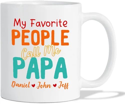 Miniatura 9 de Taza con texto en inglés "Best Papa Ever", tazas personalizadas para papá, tazas con foto personalizadas, regalos de hijo, hija, niños, taza de Taza
