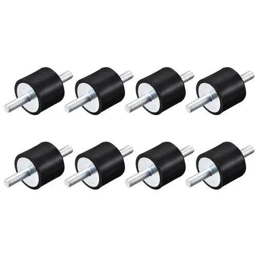 Miniatura 6 de uxcell Soportes de goma M6x18mm, 8pcs Anti Vibración Aislador Studs Amortiguador Macho para Compresores de Aire, Motor de Garaje, Motores Diesel