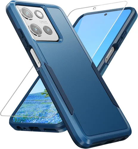 Miniatura 13 de Funda para Moto G Play 2023, con protector de pantalla [probada contra caídas de grado militar], funda protectora resistente robusta de servicio