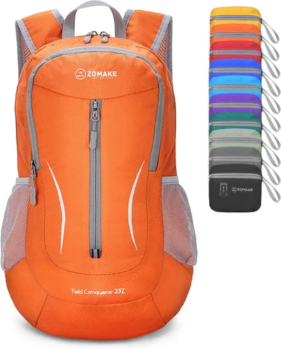 Miniatura 25 de ZOMAKE Mochila plegable ultraligera de 25 litros, mochila de senderismo plegable resistente al agua, pequeña mochila plegable para viajes