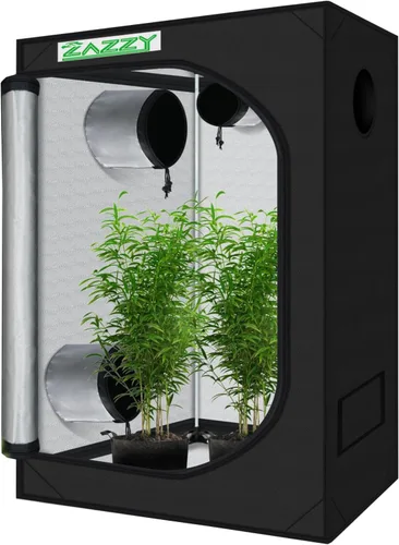 Miniatura 11 de zazzy Carpa de Cultivo 18"x30"x36" Hidropónica de Servicio Pesado Cuarto Oscuro Reflectante Mylar Carpas de Cultivo con Ventana y Bandeja de Piso