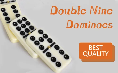 Miniatura 3 de Juego de dominó para adultos, juego de dominó doble nueve con estuche de madera para juegos de mesa clásicos, para familias y niños, 55 azulejos